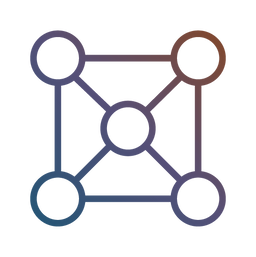 Icono de relaciones entre círculos